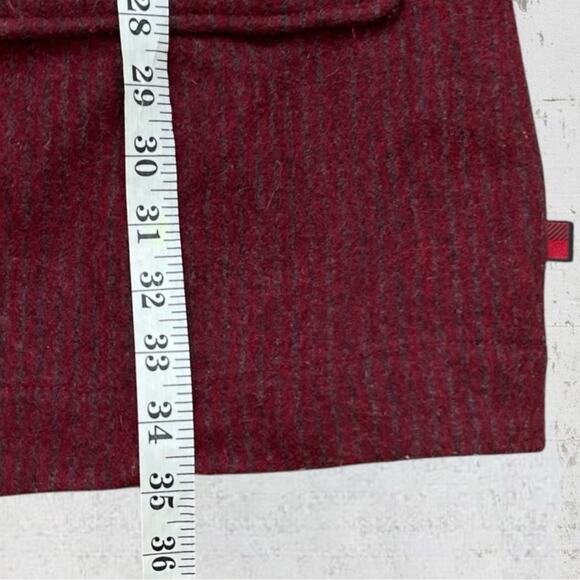 Vintage Woolrich Women’s Wool Hooded Duffle Coat Toggle Size M Red - Picture 14 of 16